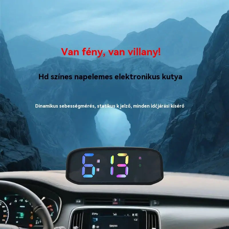 🚗Autó sebességmérő napelemes kijelzővel
