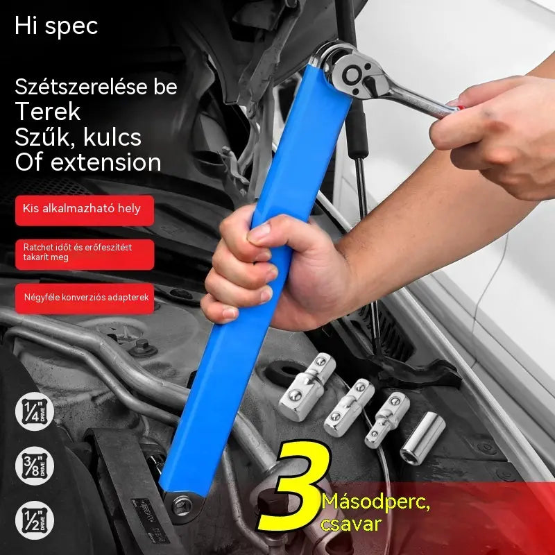 【5 darabos készlet】🔥 Állítható multifunkcionális kihúzható villáskulcs — Kétoldalas, energiát takarít meg és eléri a nehezen hozzáférhető helyeket ⚙️💪