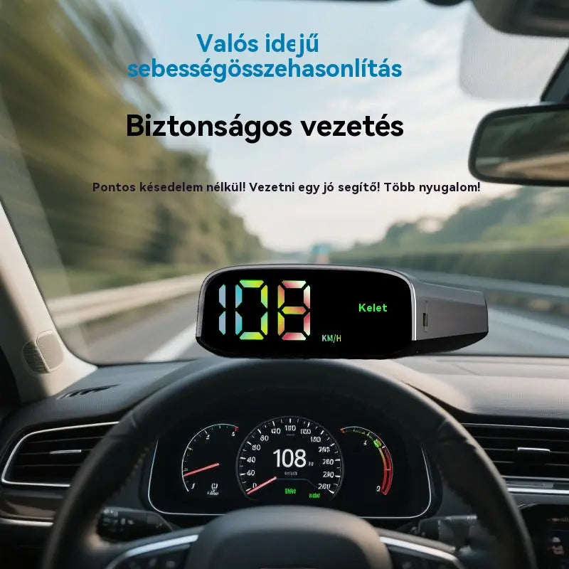 🚗Autó sebességmérő napelemes kijelzővel