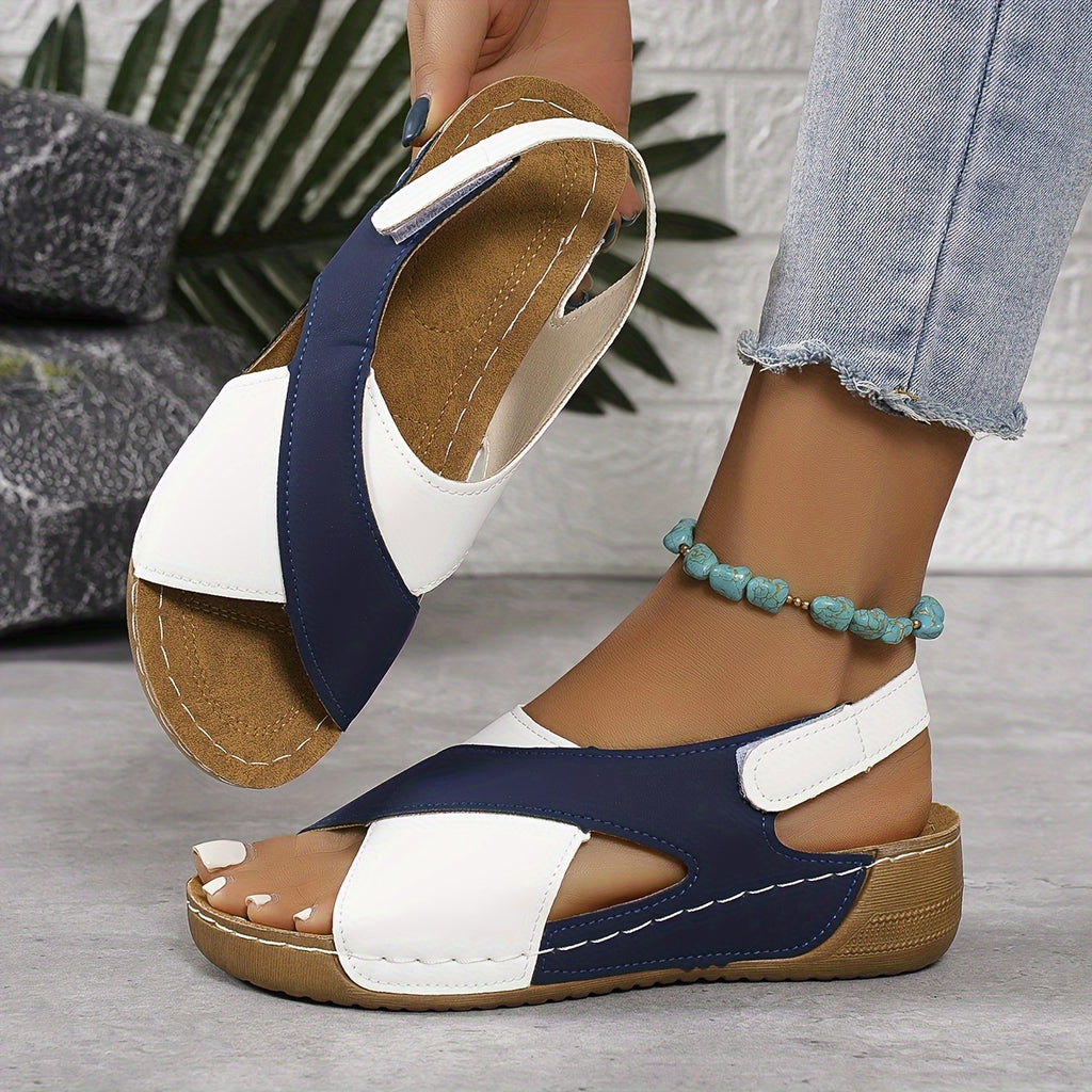 Sandalias ortopédicas de tacón inclinado ultra cómodas