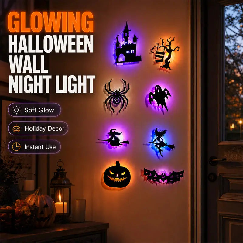 Halloween sötétben világító falmatricák
