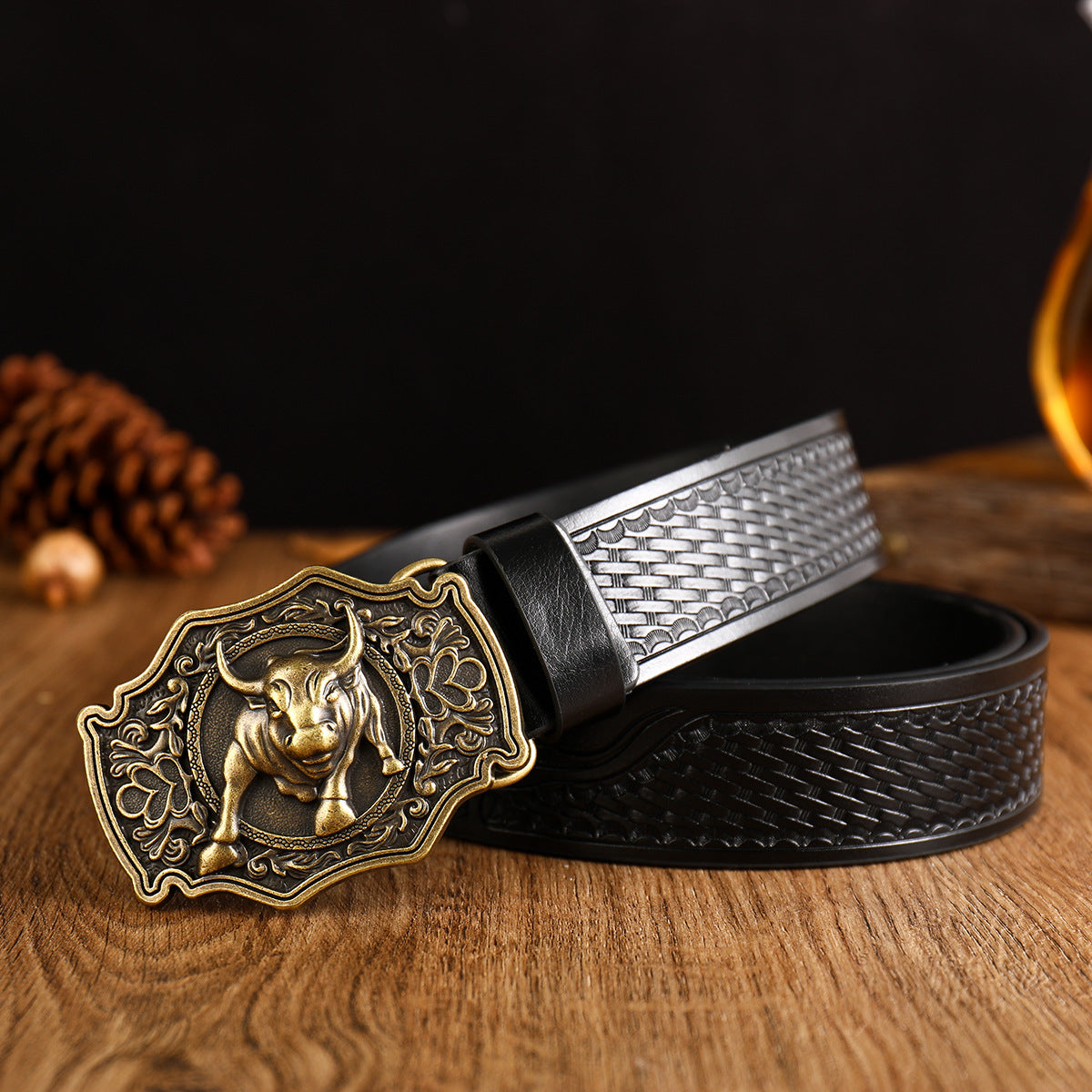 【Kupite 1, dobite 1 brezplačno】🔥Moški vintage pas za prosti čas v stilu Western Cowboy