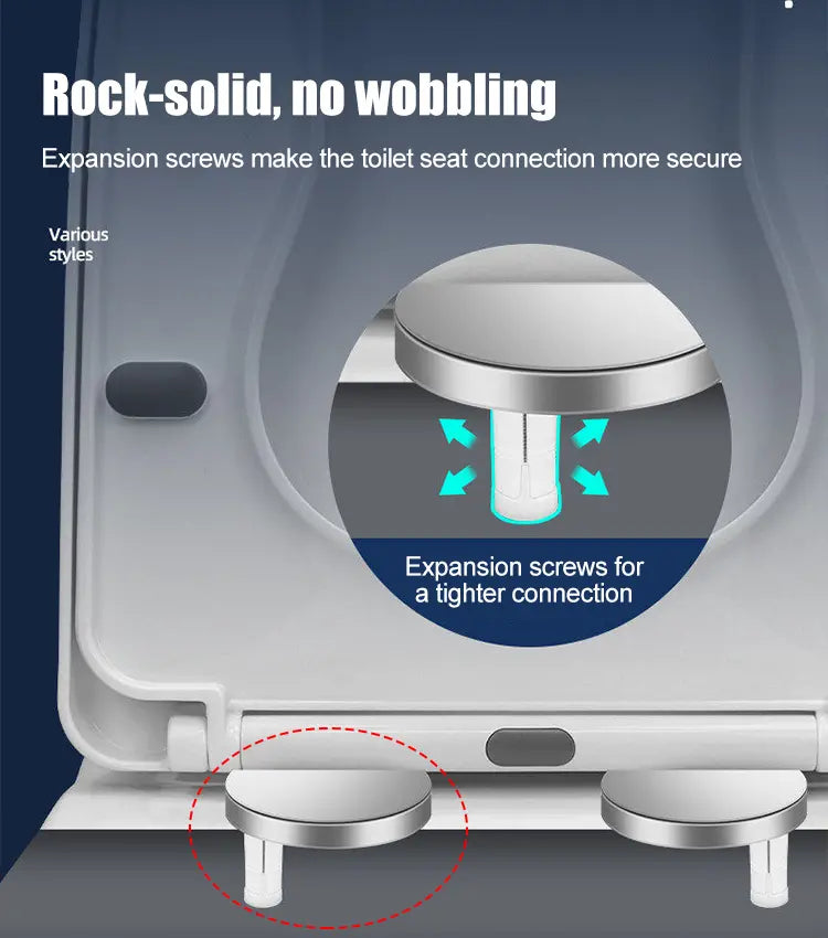 🚽【2 páry, celkom 4 kusy】 Univerzálne kúpeľňové doplnky ----💦✨skrutkové svorky na upevnenie toaletného sedadla.