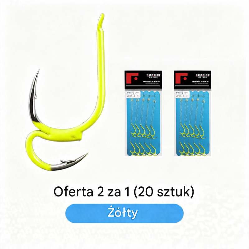🔥✅ 20 kusů za 530 Kč ❤️‍🔥 (20 ks) Ultra ostré klasické dvojité rybářské háčky