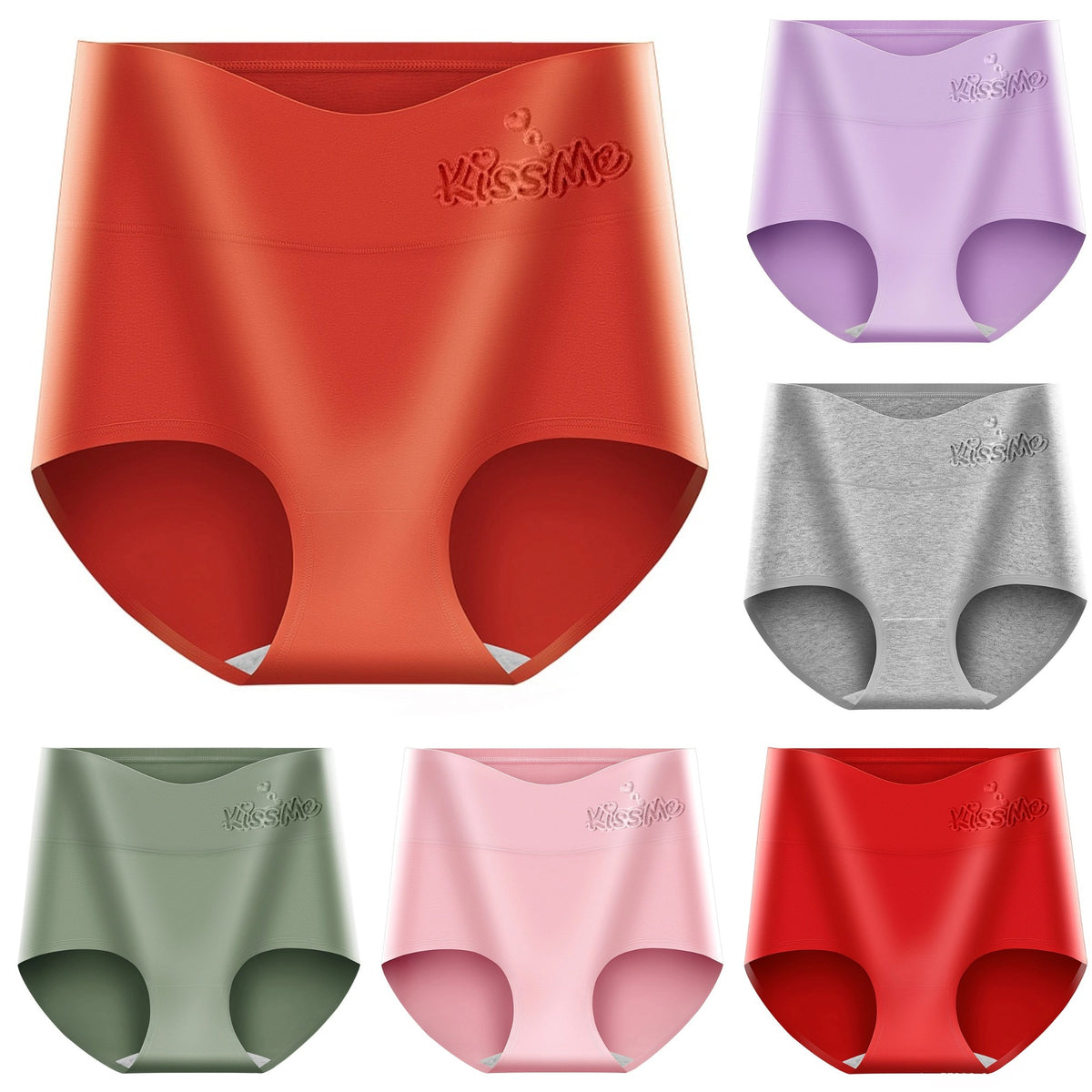 💖Utolsó nap 50% kedvezmény - 【6 darabos készlet】Magas derekú fenékemelő kiváló minőségű pamutból✨️ (45-105 kg)