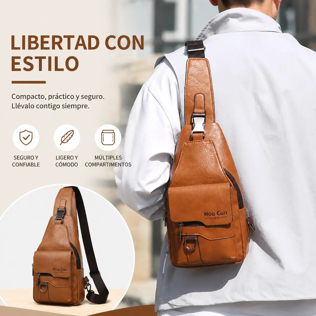🎒 Nepromokavá taška přes rameno z pravé kůže v retro stylu: nezbytný doplněk pro každodenní dojíždění.