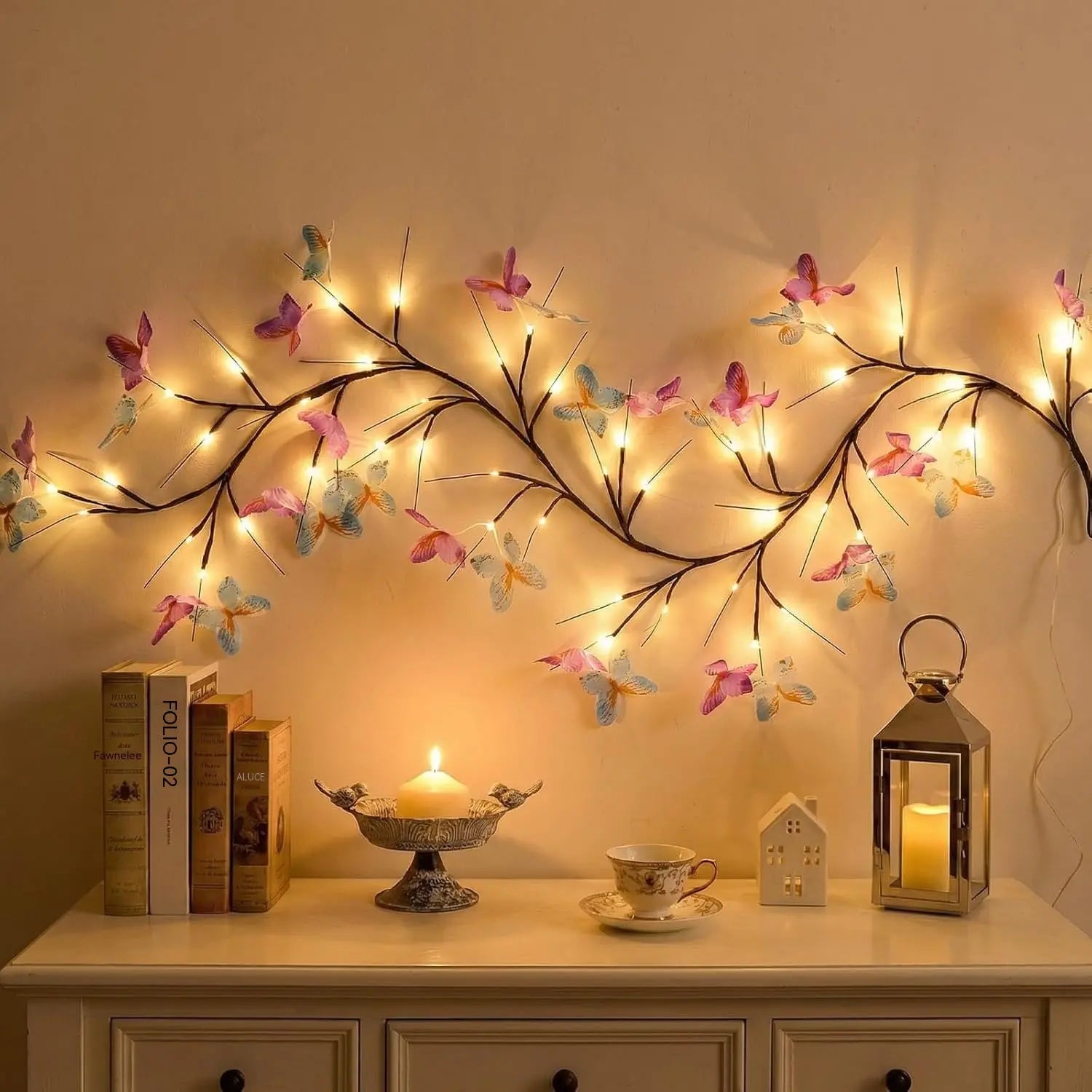 ✨ Rugalmas LED szőlővilágítás pillangókkal – Díszítsd otthonodat varázslatos és meleg hangulattal 🦋💡