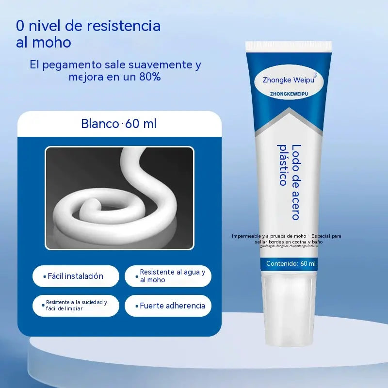 [Compra 1 y llévate 1 gratis] Pegamento sellador de bordes blanco antimoho