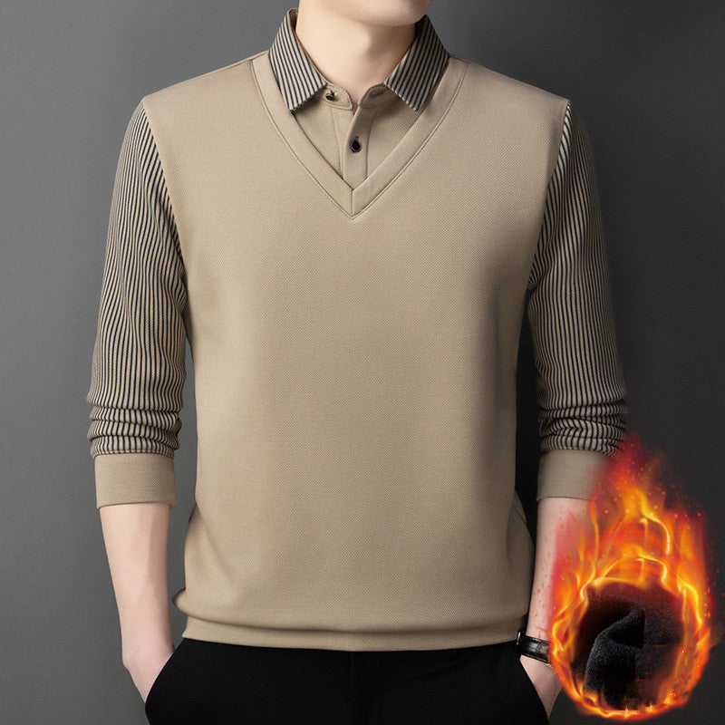 👔【M-4XL】Stílusos és sokoldalú, kétrészes férfi ing szett, tökéletes a változó évszakokhoz, és melegen tart ősszel és télen.