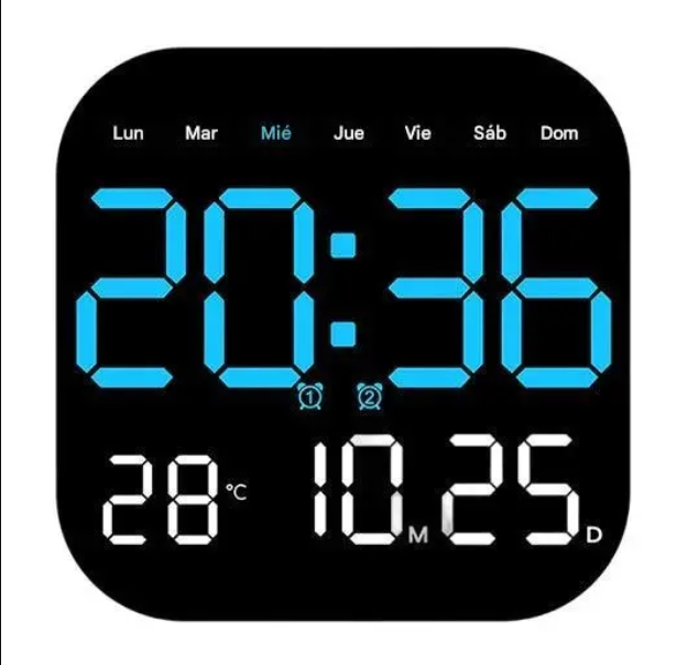 🕰️ ¡Más de 50.000 unidades vendidas! 🛏️ Reloj digital para el hogar y la oficina: ¡despierte suavemente y olvídese de las alarmas molestas! Brillo ajustable, funcionamiento silencioso por la noche. 🌙