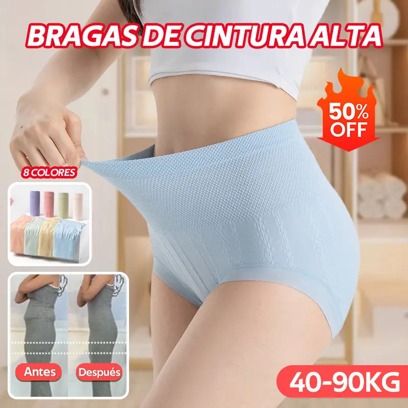 【40-90KG】Posledný deň - 50% z ceny -  Antibakteriálne nohavičky s vysokým pásom na kontrolu bruška
